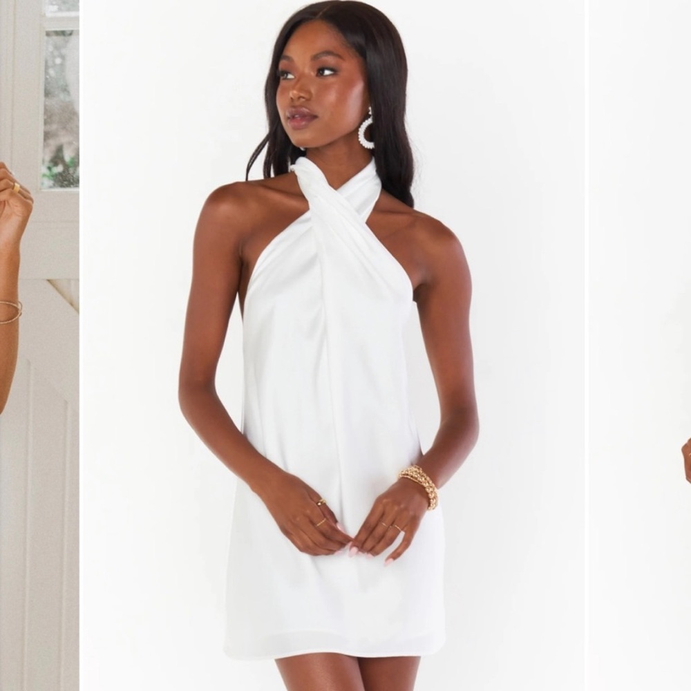 Jasmine Satin Halter Dress from Show Me Your Mumu